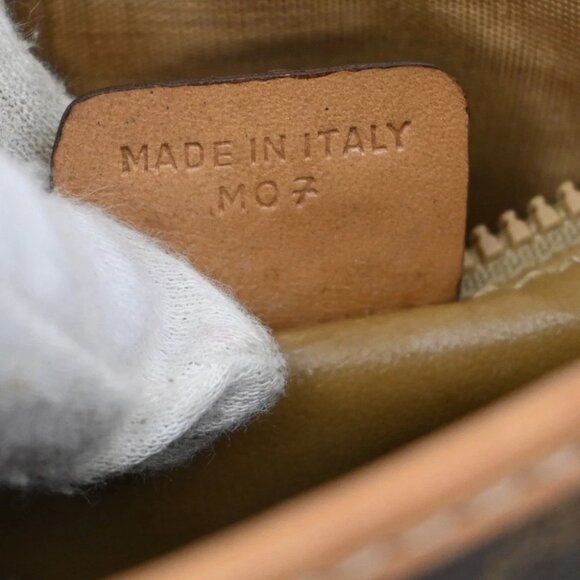 CELINE Logo Macadam Pattern 2Way Shoulder Bag PVC Leather Brown Italy - Picture 10 of 16